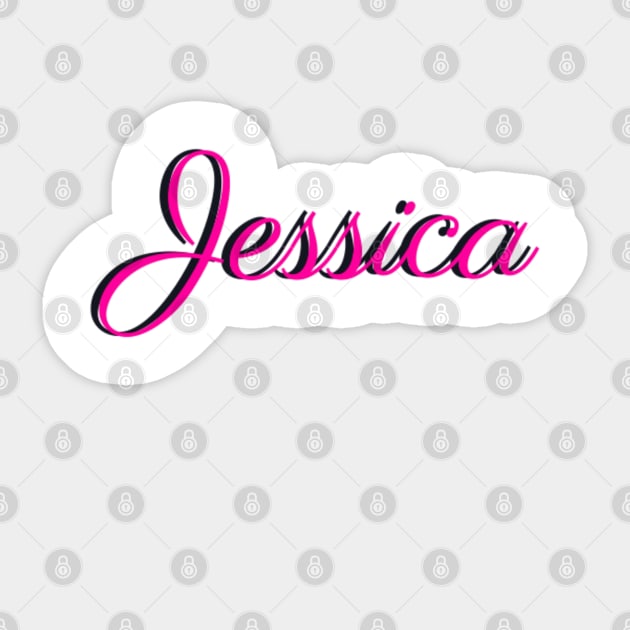 Jessica Sticker by Shineyarts